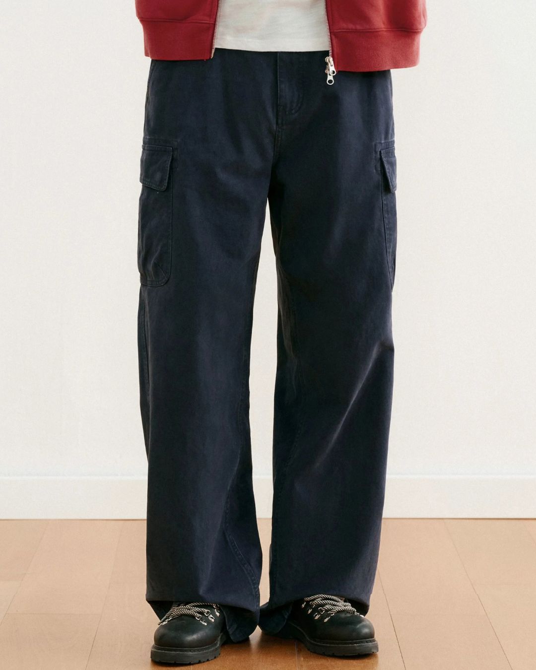 Washed Cargo Wide Pants　CP063