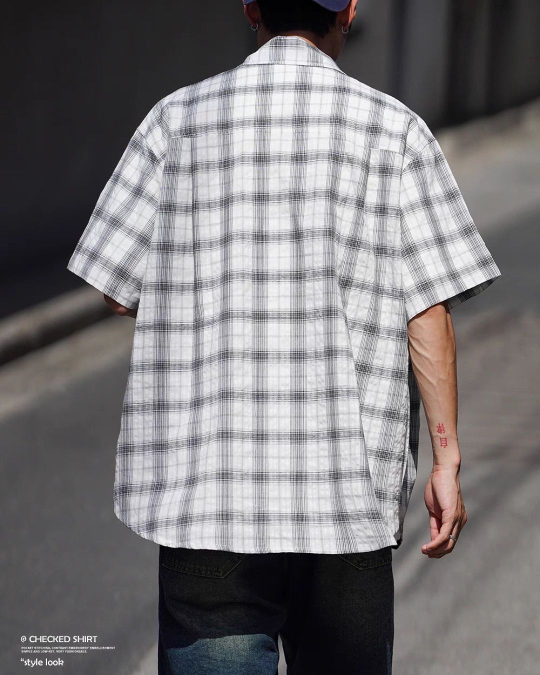 Cotton Retro Check Shirt　SS055