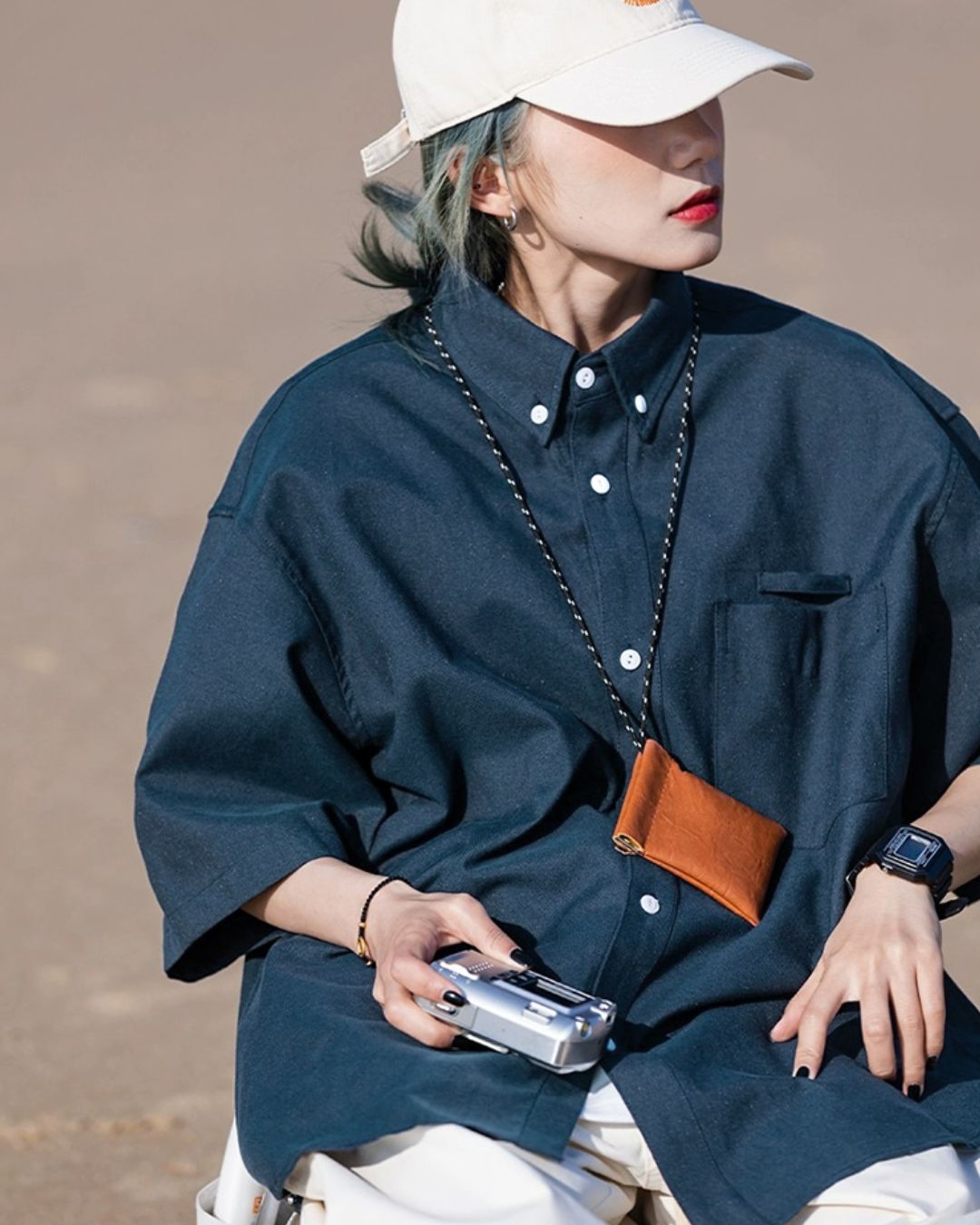 Button-Down Short Sleeve Shirt　SS013