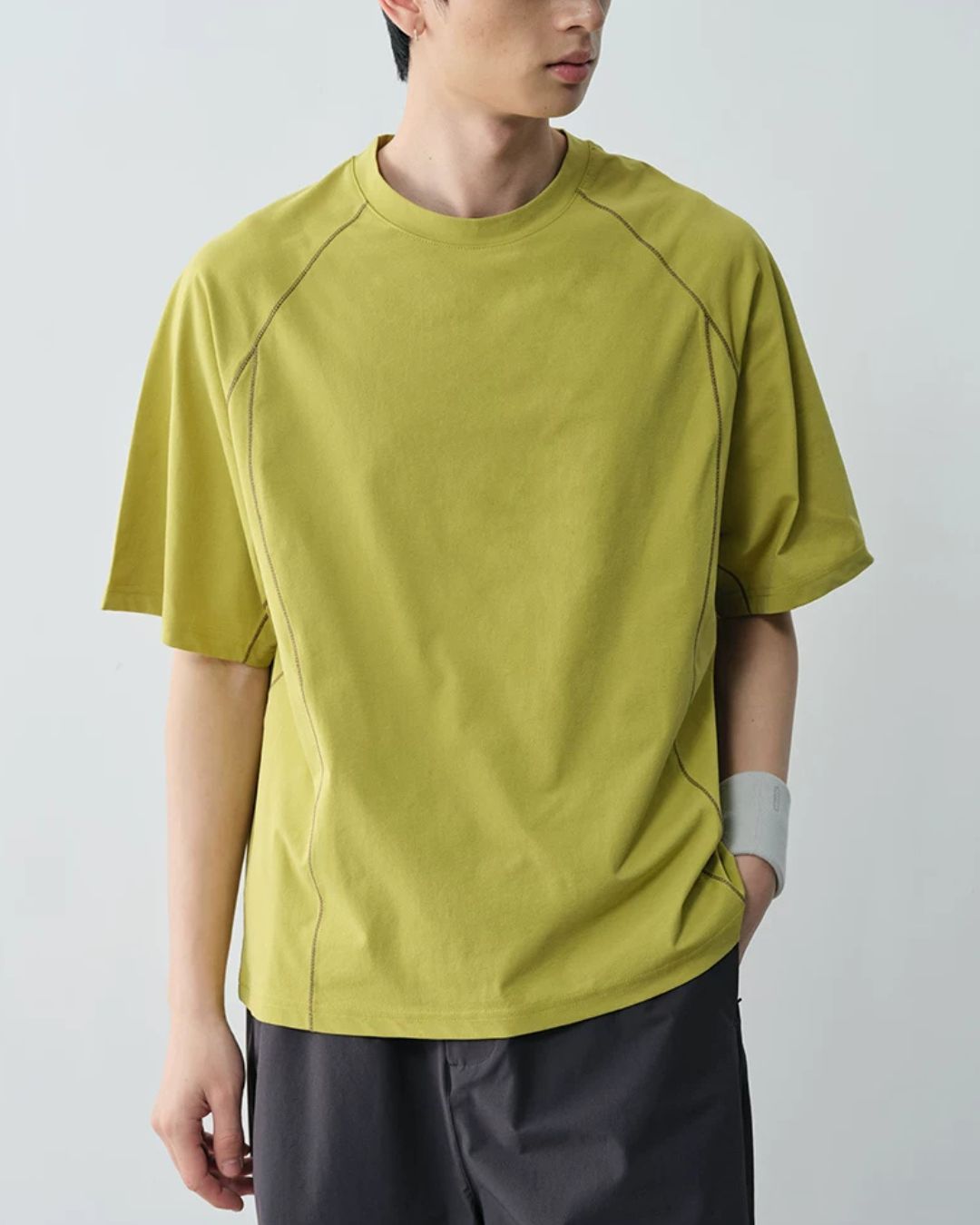 Curved Line Sporty T-Shirt　ST190