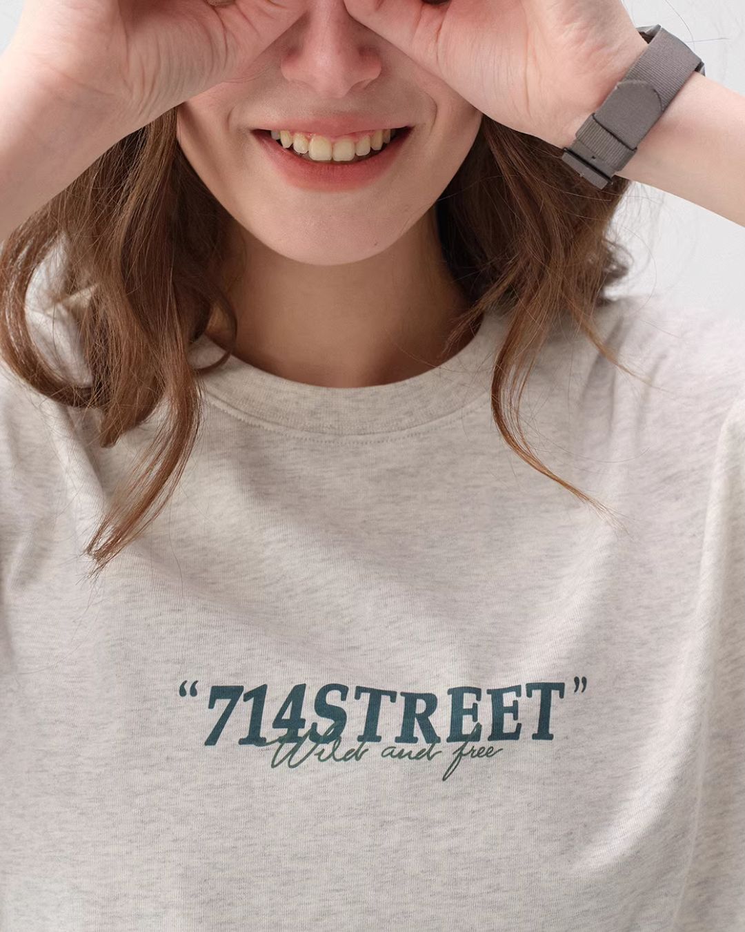 Surfing Back Print T-shirt　ST172