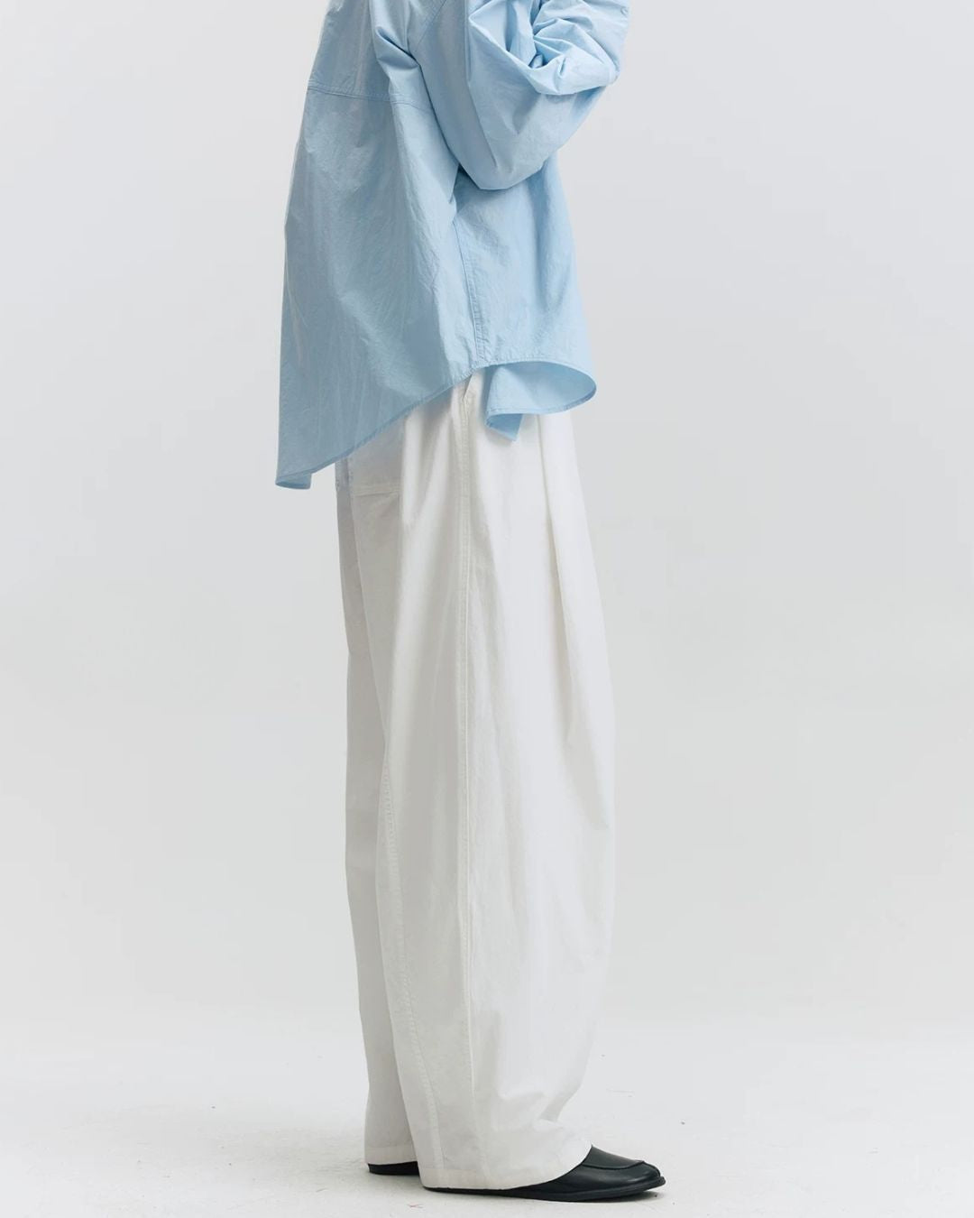 Cotton Gathered Wide Pants　WP106