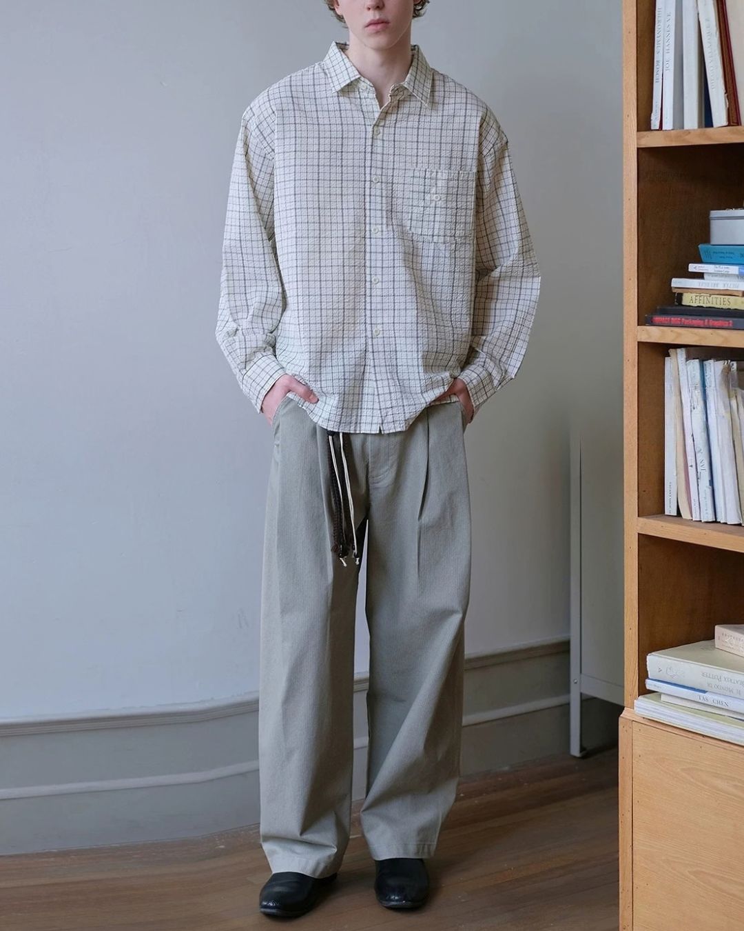 Relaxed Tuck Wide Pants　WP121