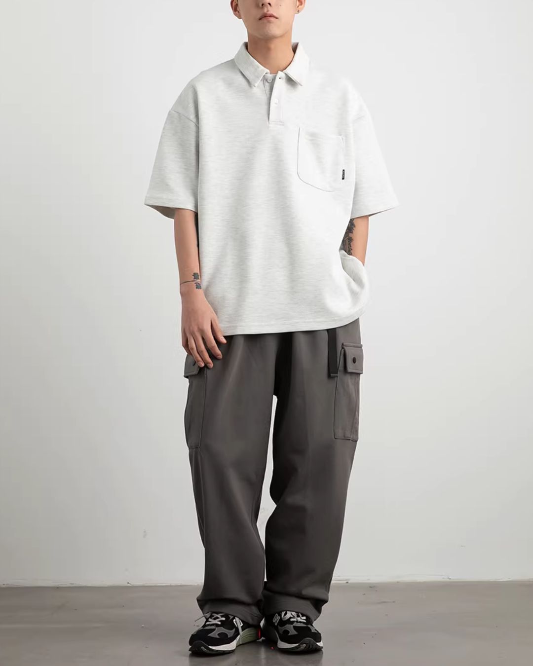 【10日以内お届け】Heavy Weight Basic Polo Shirt　SS078