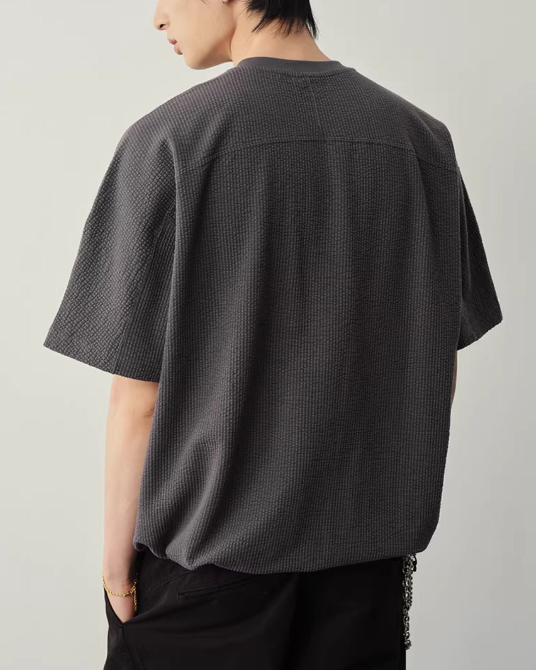 【10日以内お届け】Thermal Henley Neck T-shirt　ST182