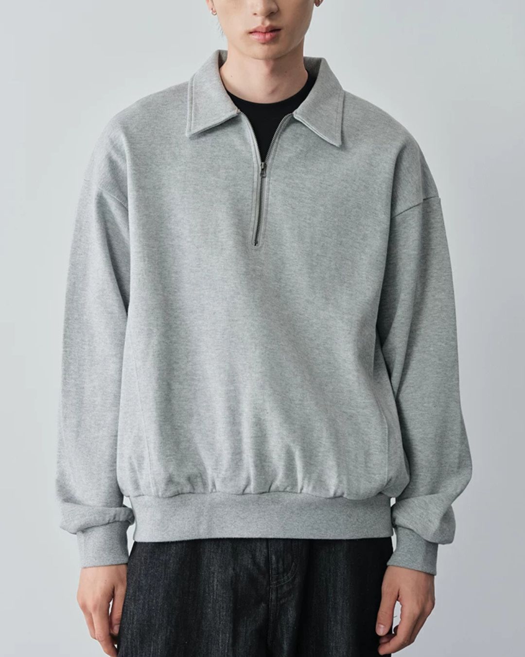 Half-zip Polo Sweatshirt　SW097