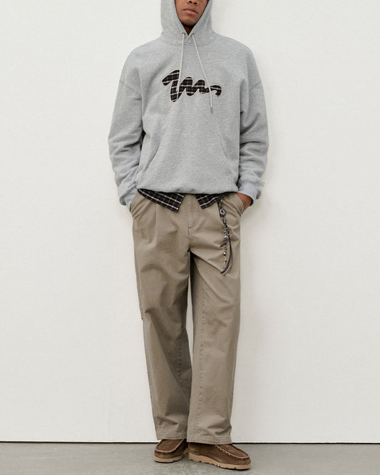 Check Patch Hoodie　HD074