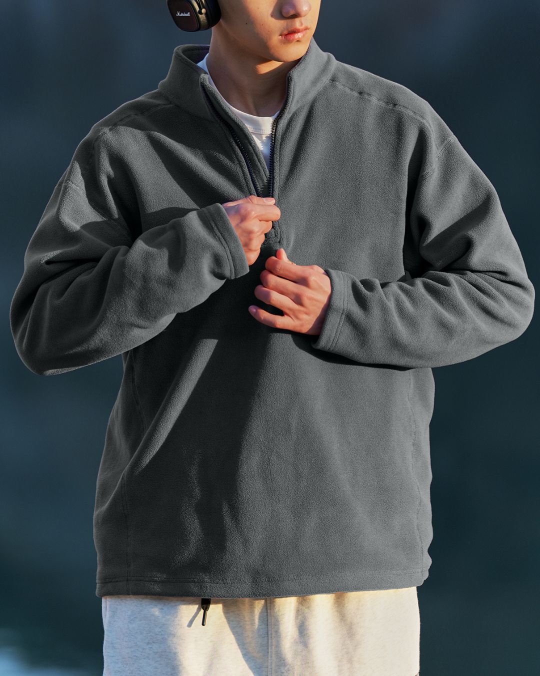 Fleece Half-zip Sweat　SW095
