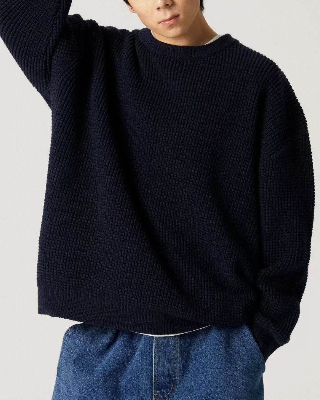 Waffle Crewneck Knit　KN057