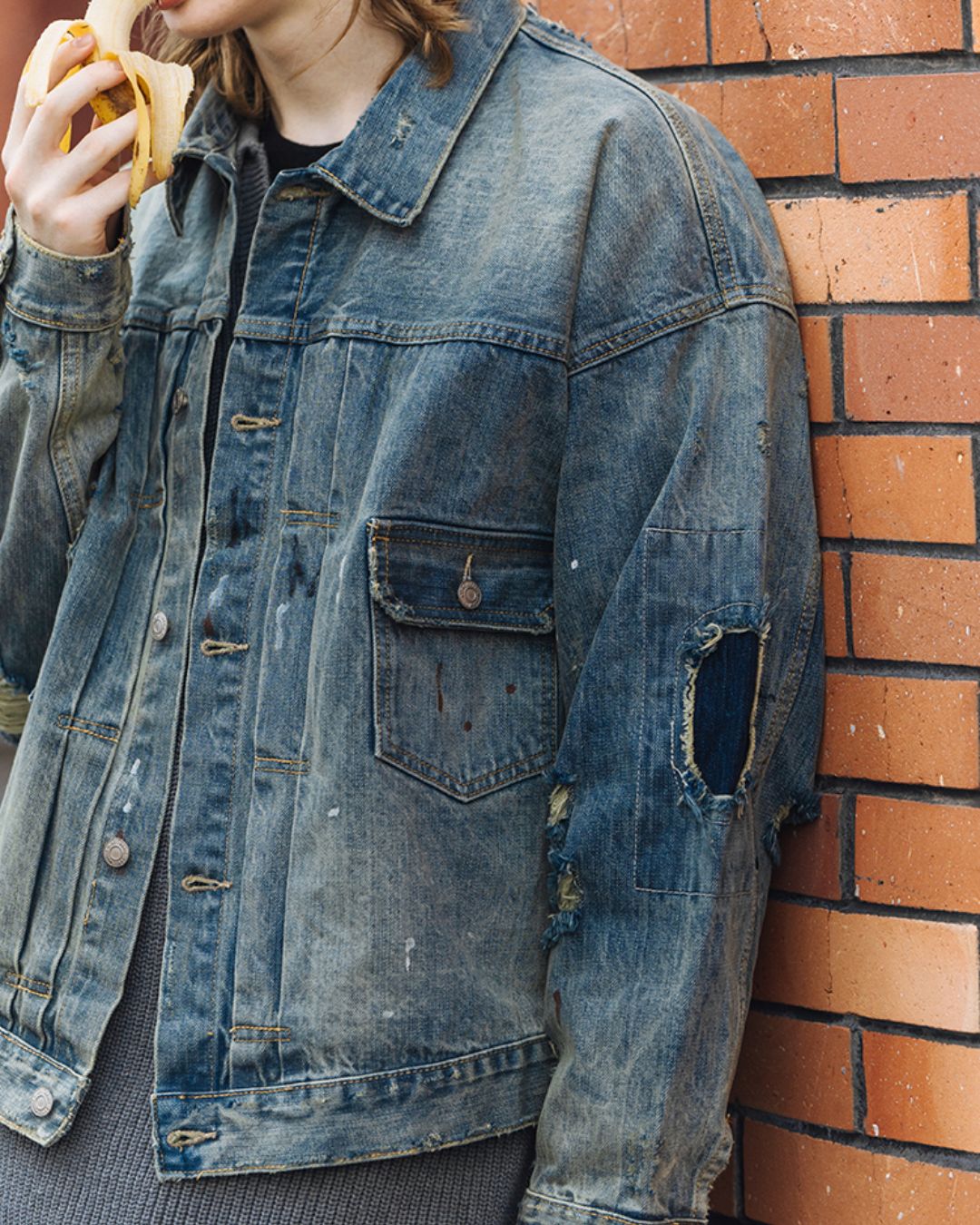 Destroy Denim Jacket　JK187