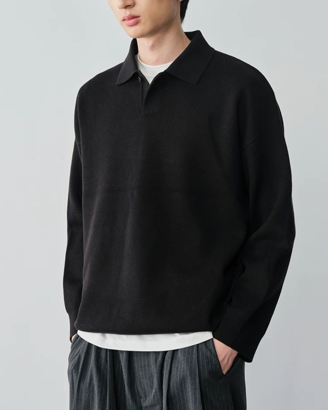 Relaxed Polo Knit　KN055