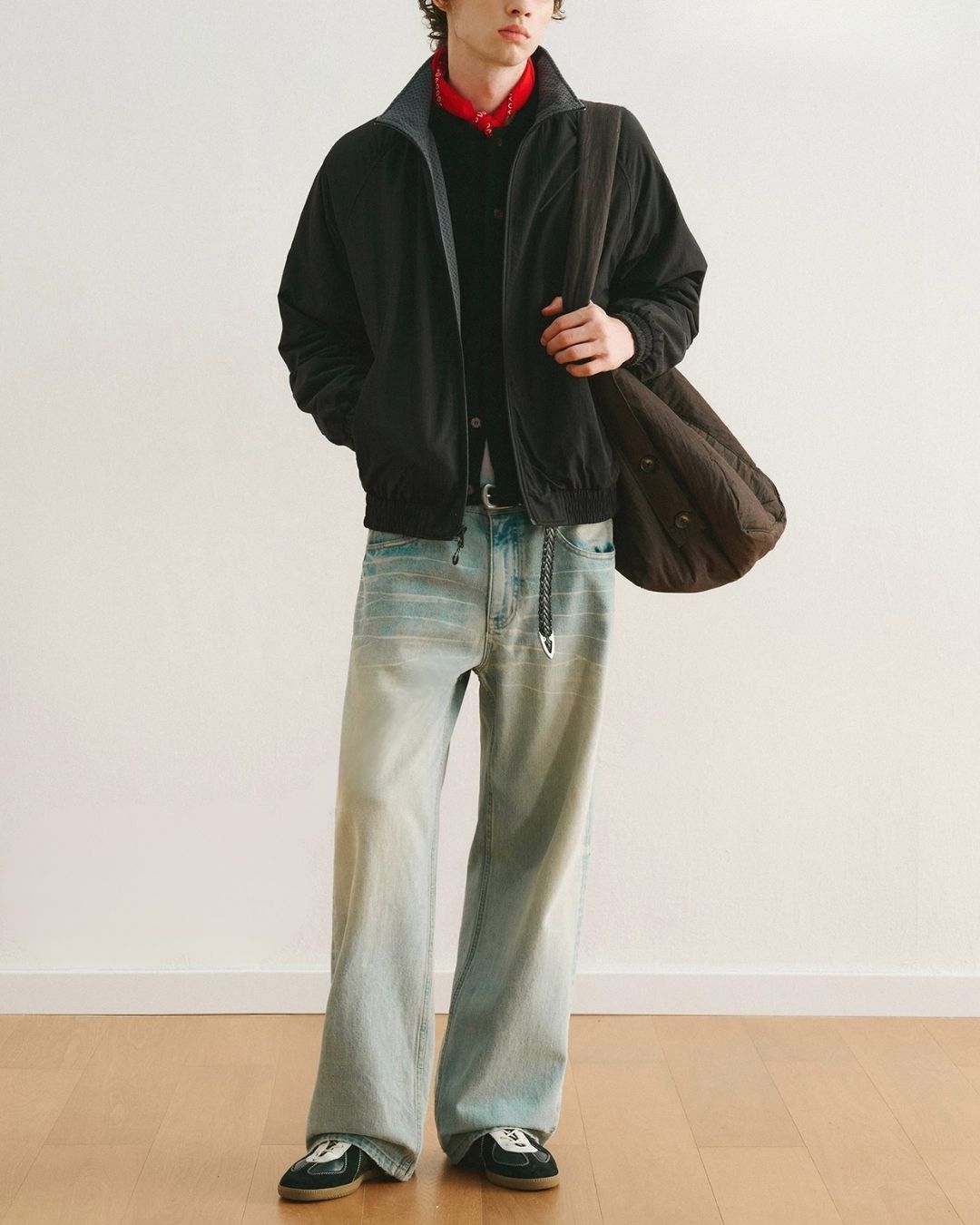 Reversible Stand Collar Jacket　JK257