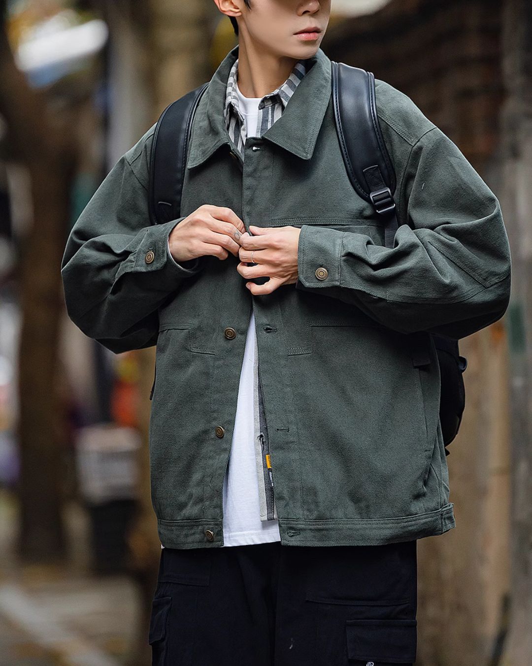 【グリーン 一週間以内に発送】Military Work Jacket　JK106