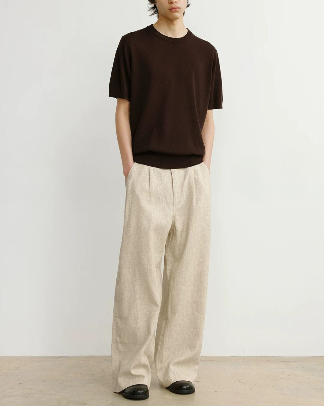 Relaxed Summer Knit T-Shirt　ST204