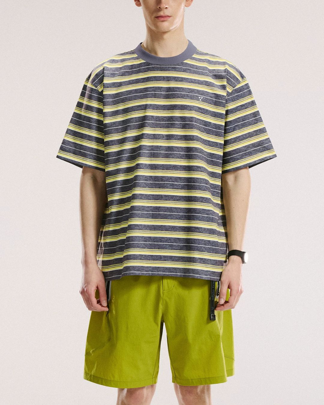 Variegated Border Dry T-shirt　ST189