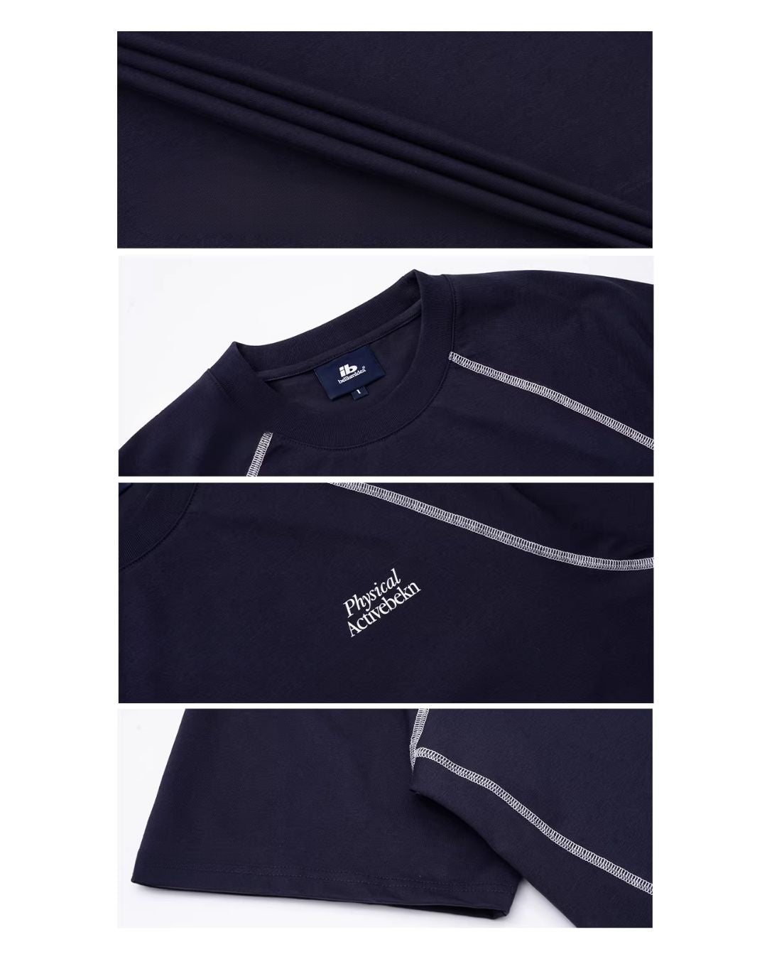 Color Stitch Logo T-shirt　ST177