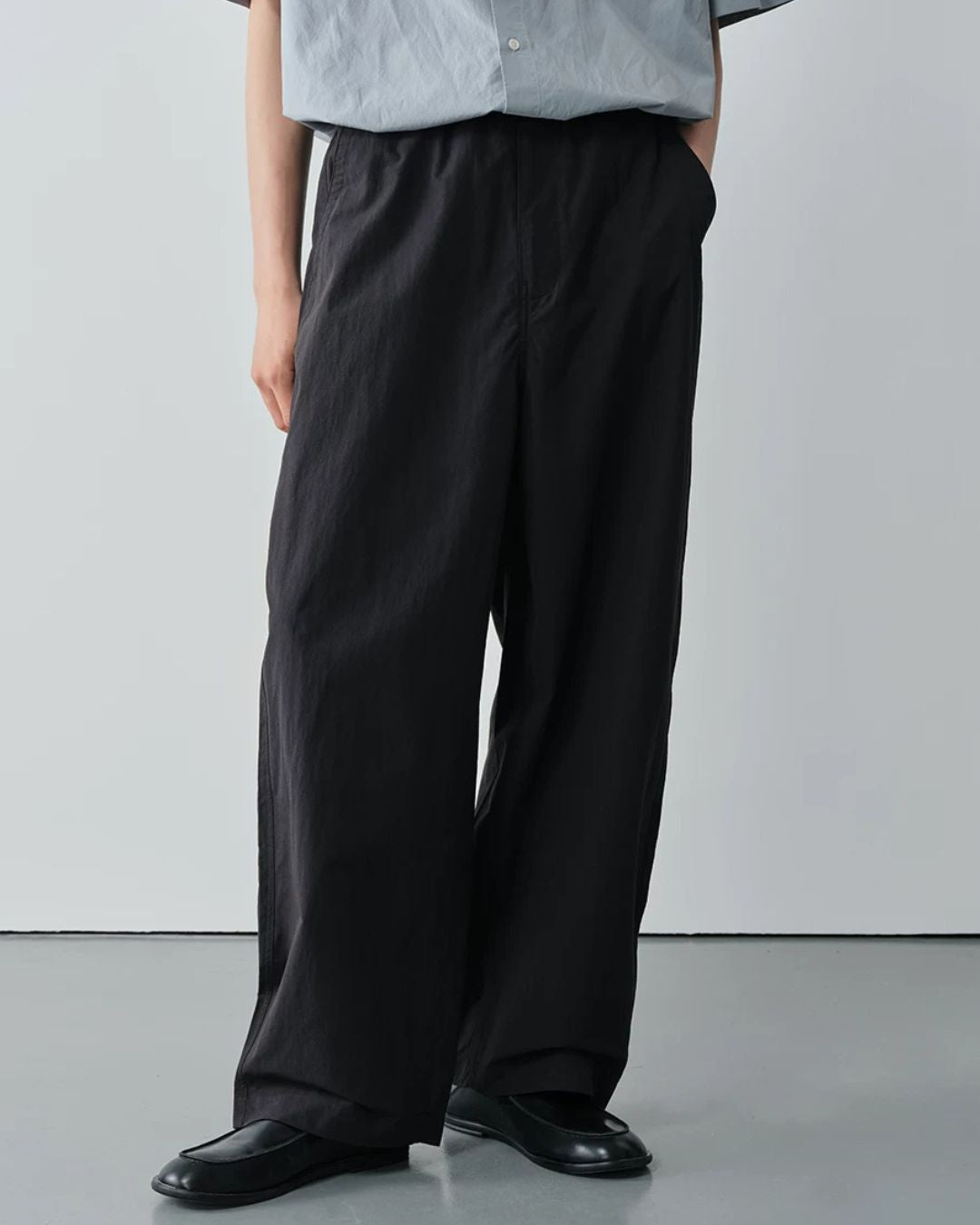 Linen-blend Curved Pants　WP107