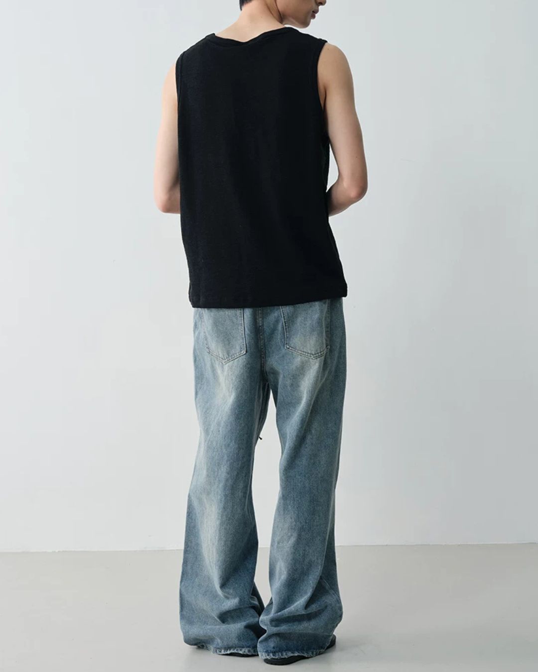 Vintage Washed Wide Jeans　DP061