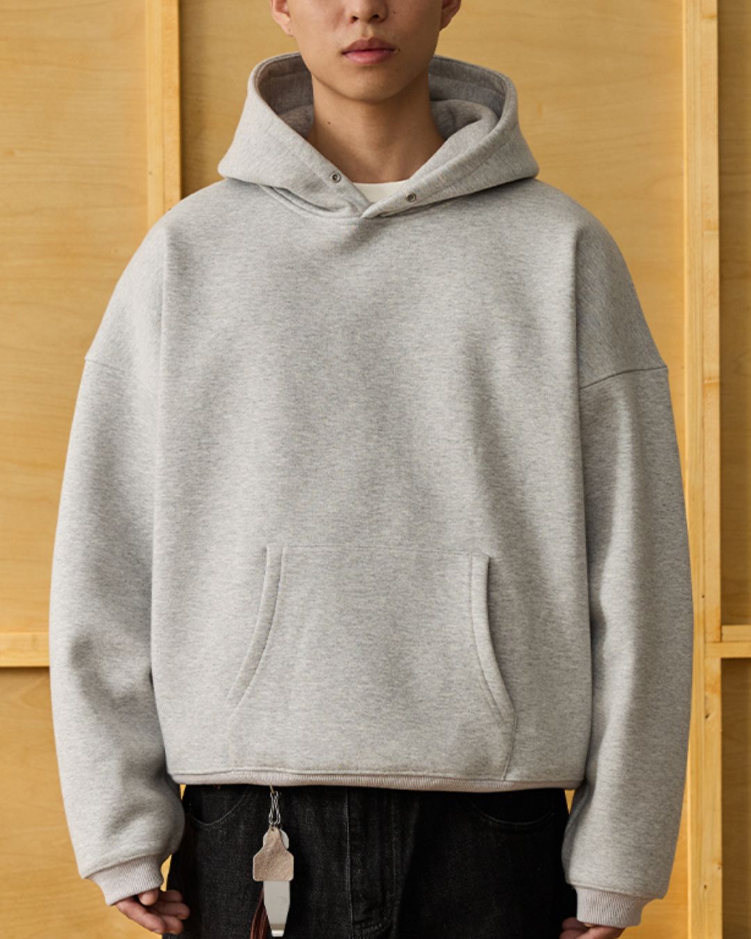 Basic Cropped Hoodie　HD075