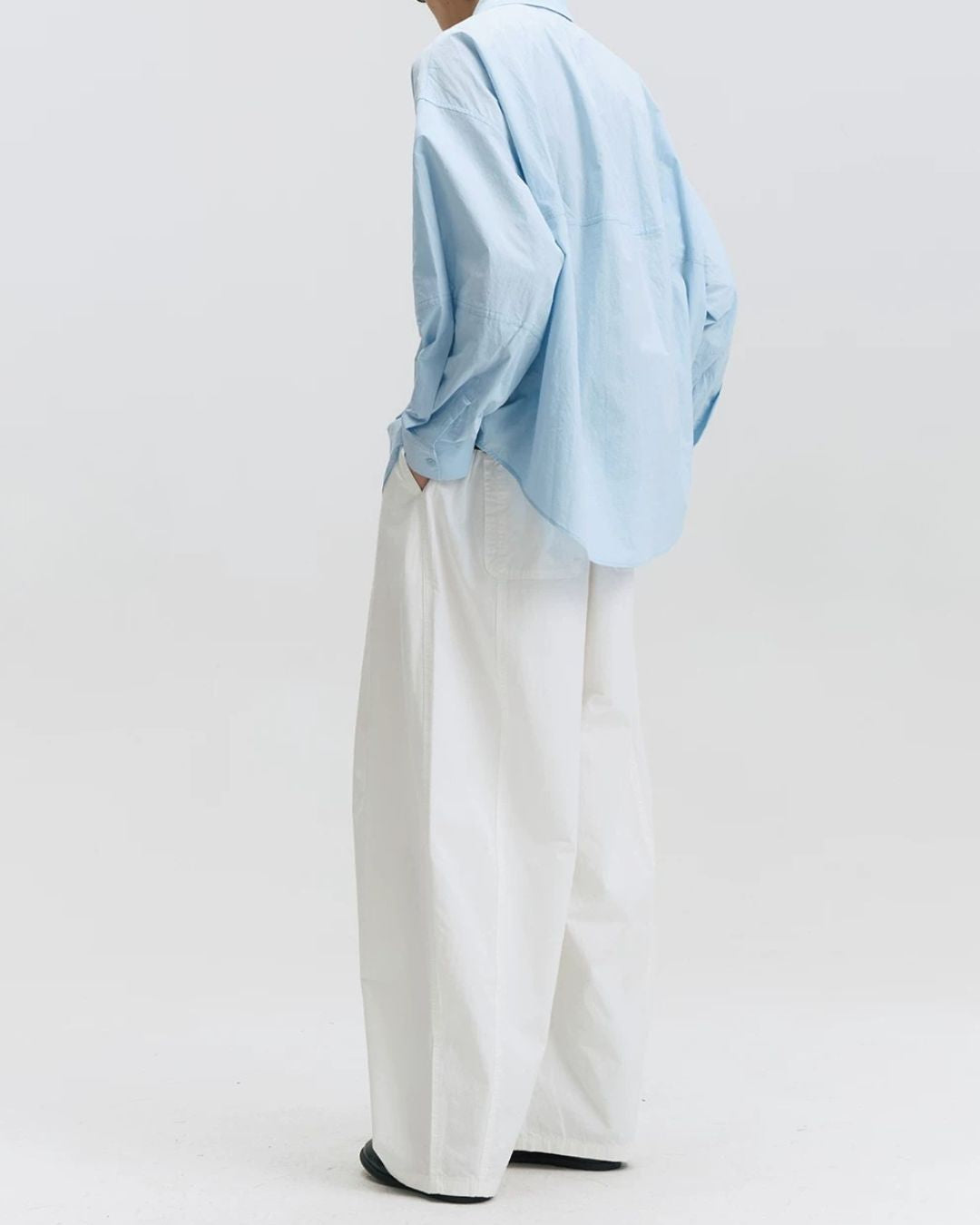 Cotton Gathered Wide Pants　WP106