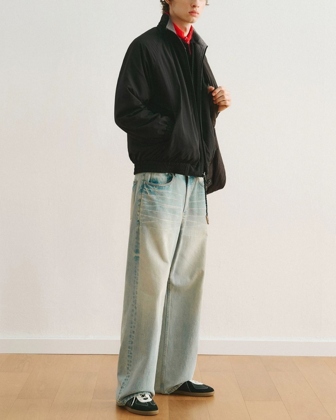 Reversible Stand Collar Jacket　JK257