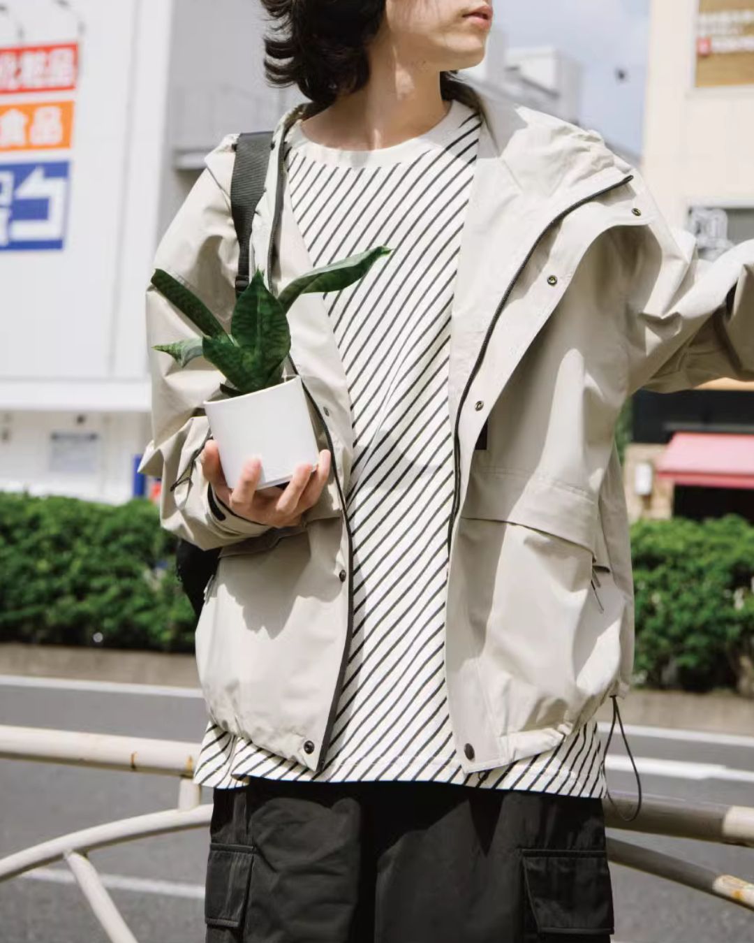 Relaxed Fit Windbreaker　JK095