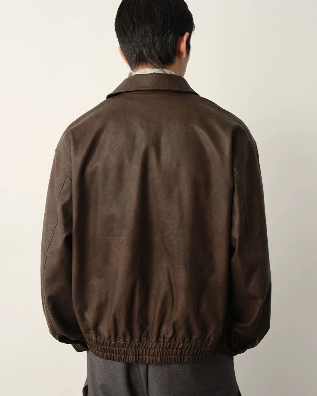 Retro PU Leather Jacket　JK260