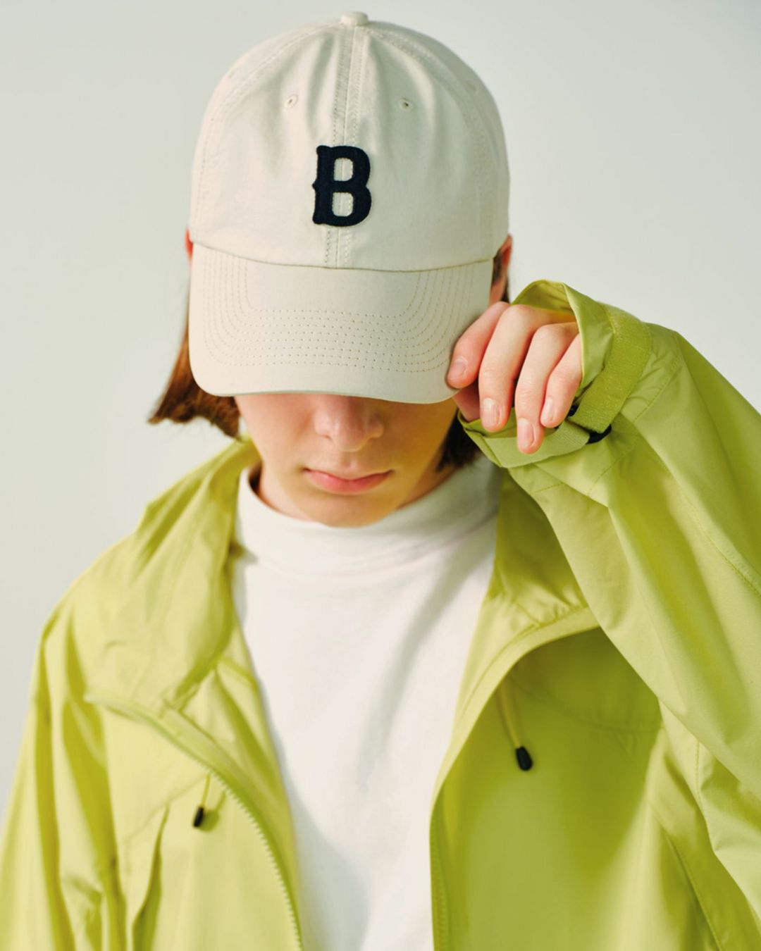 Initial Logo Embroidered BB Cap　HG015