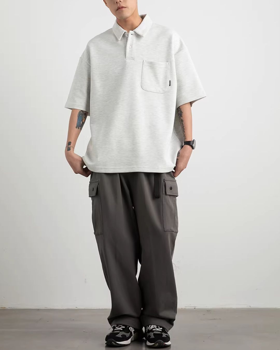 【10日以内お届け】Heavy Weight Basic Polo Shirt　SS078