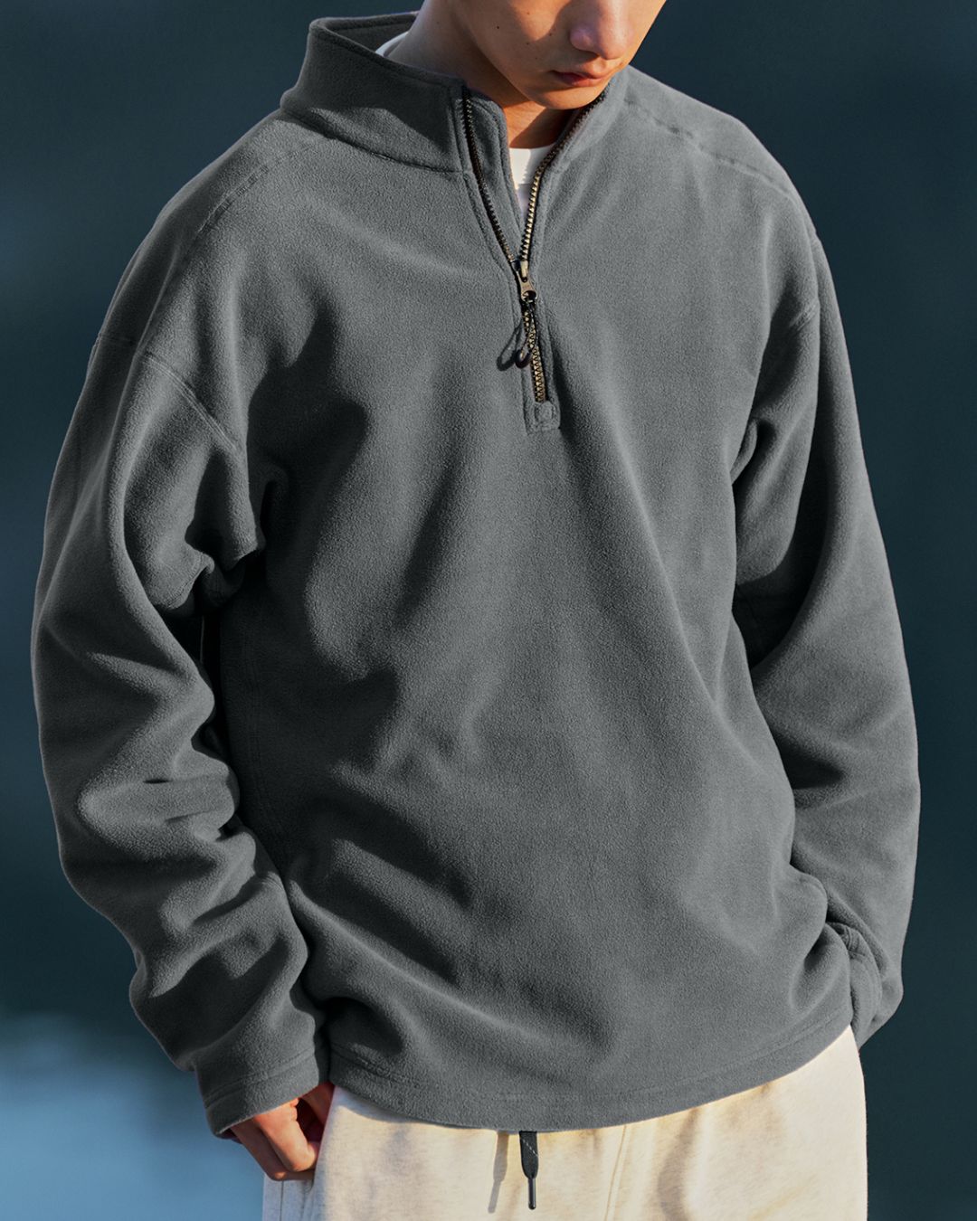 Fleece Half-zip Sweat　SW095