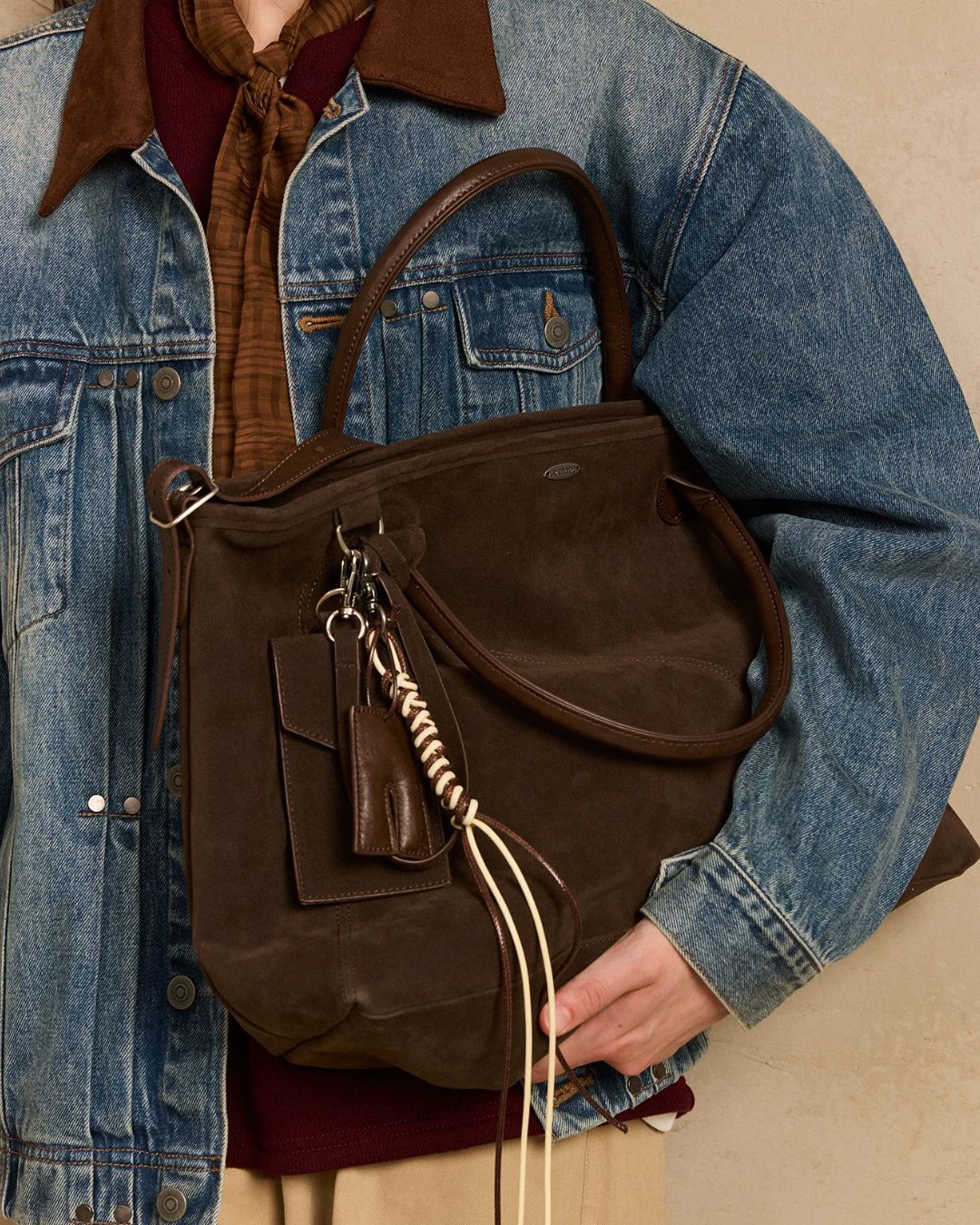 Multi-way Suede Tote Bag　BG017