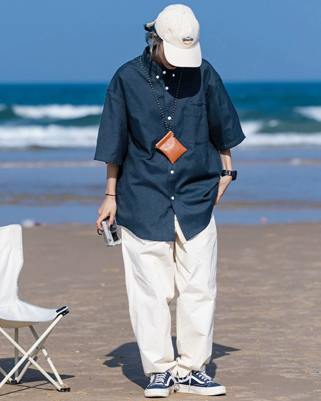 Button-Down Short Sleeve Shirt　SS013