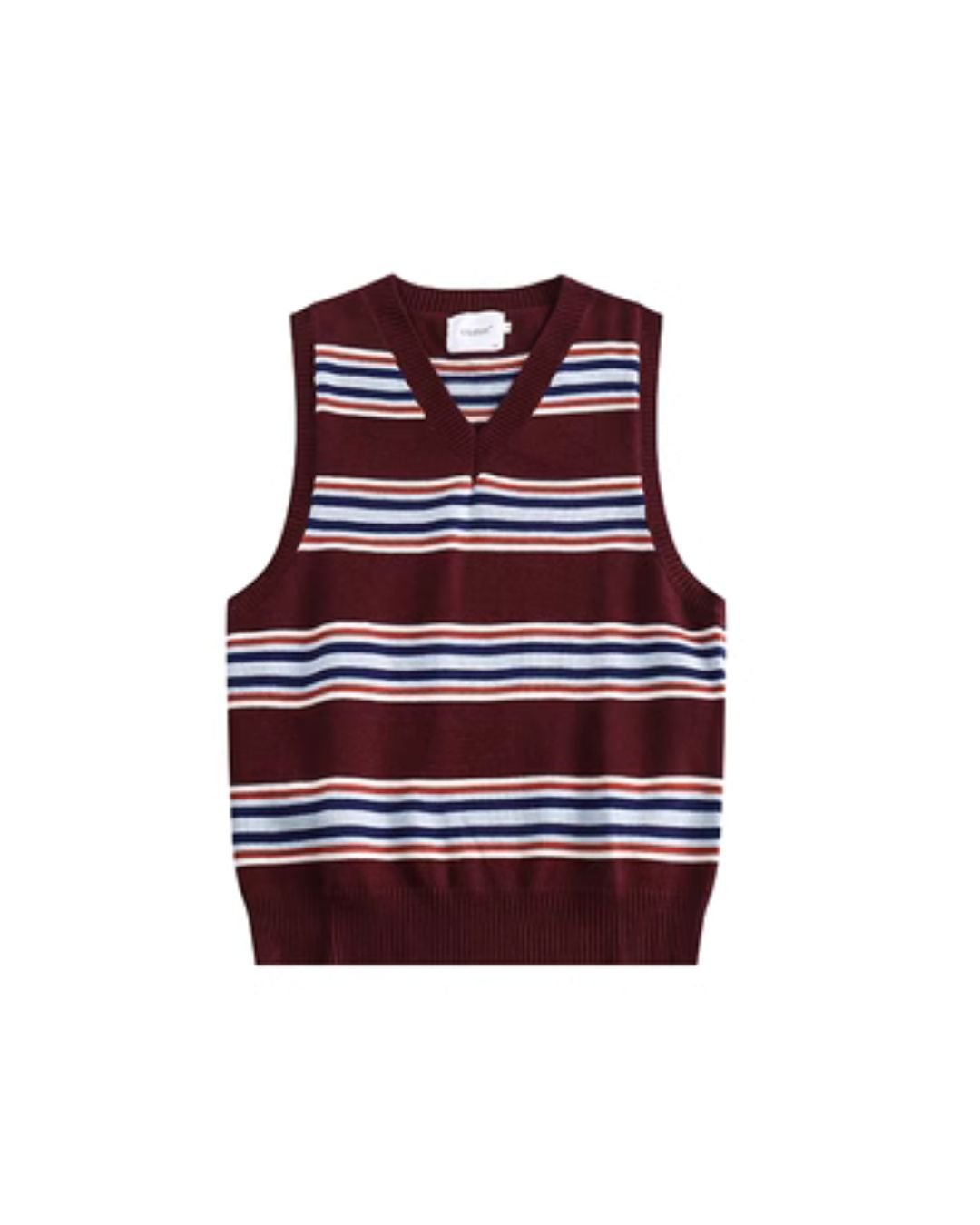 Retro V-neck Knit Vest　VT010