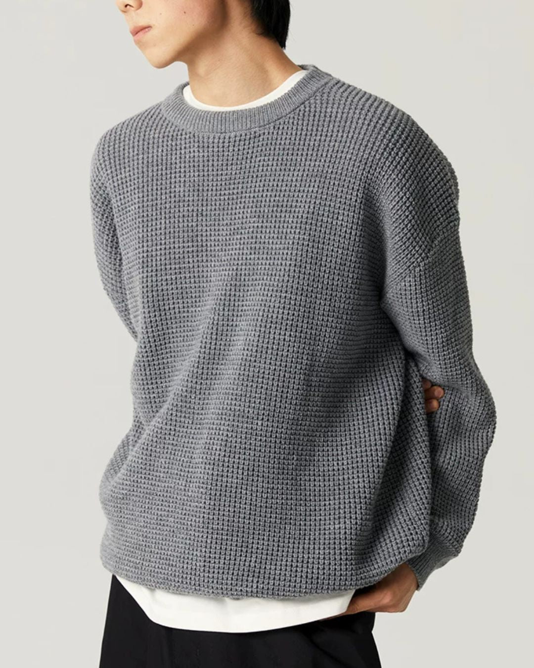 Waffle Crewneck Knit　KN057