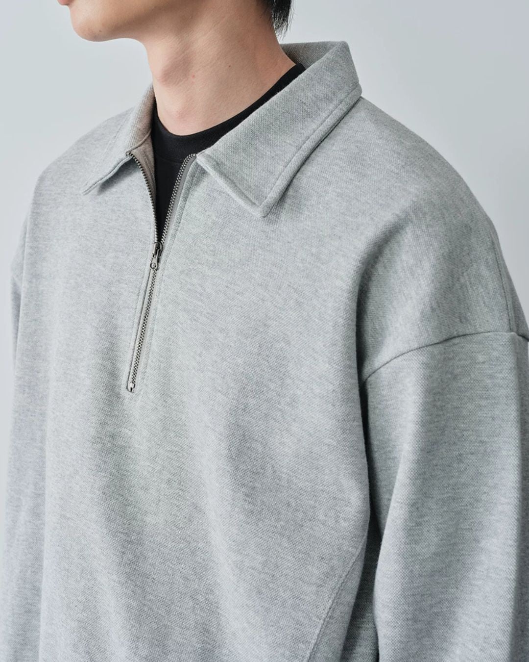 Half-zip Polo Sweatshirt　SW097