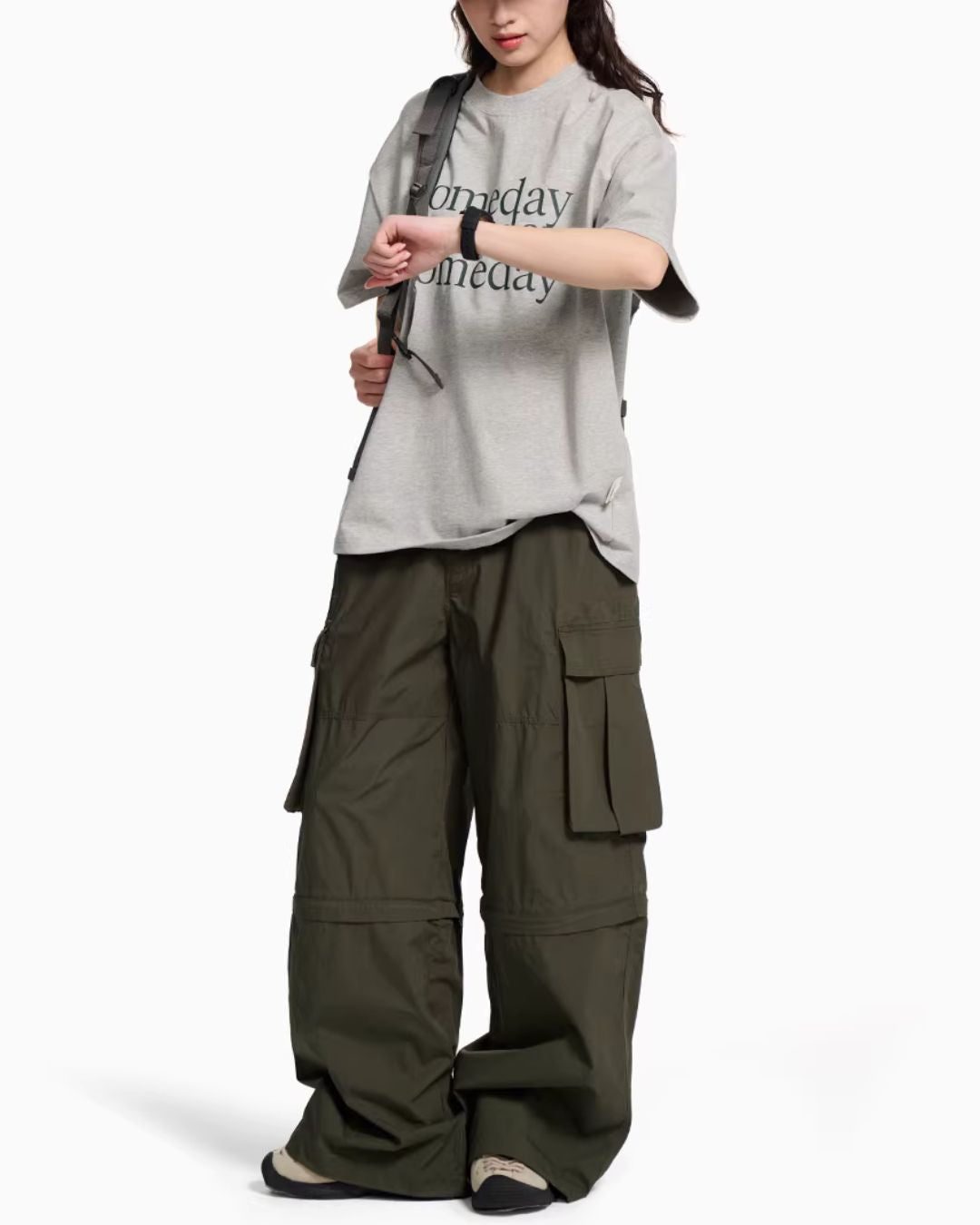 2-Way Wide Cargo Pants　WP096