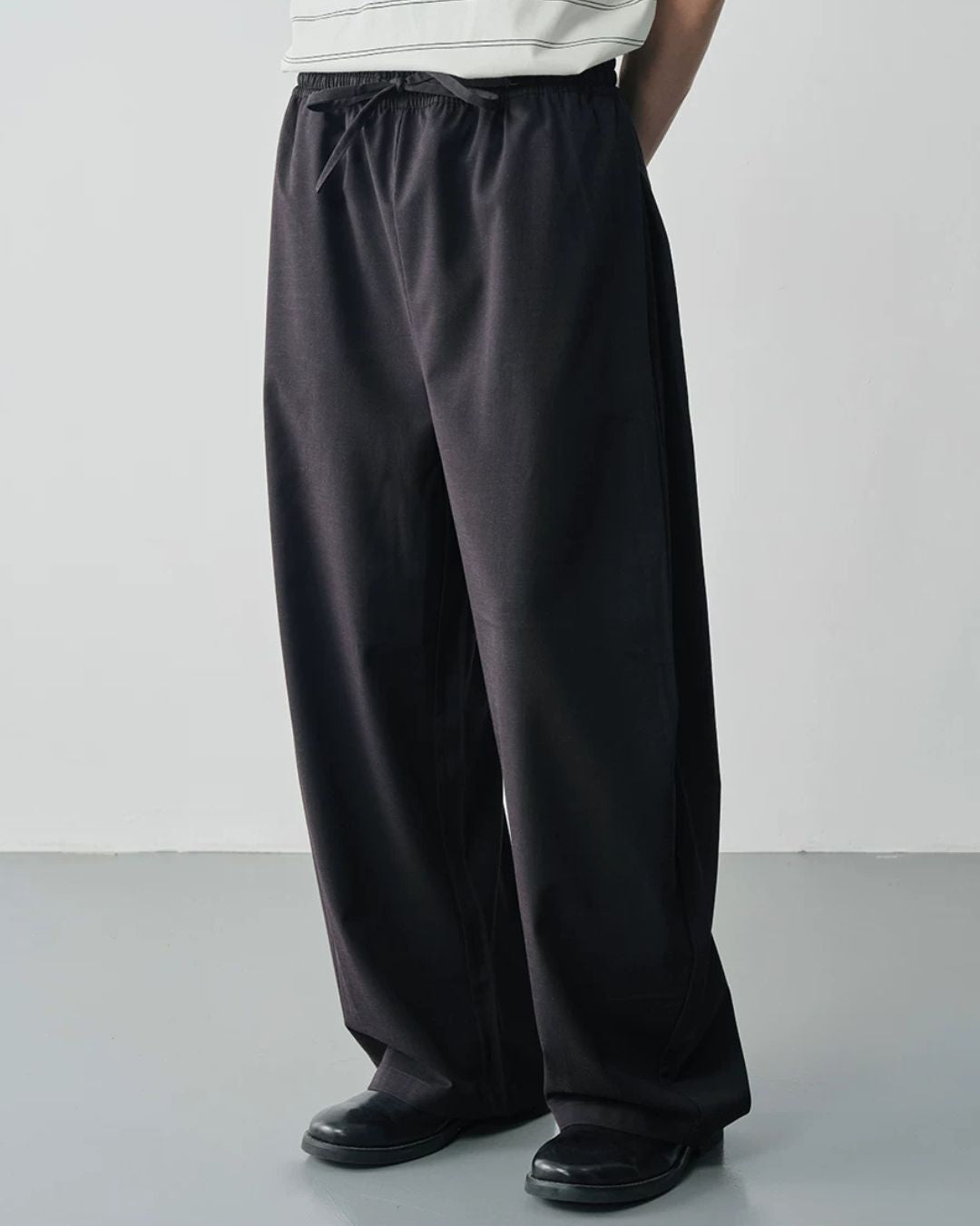 Linen Blended Drape Pants　WP105