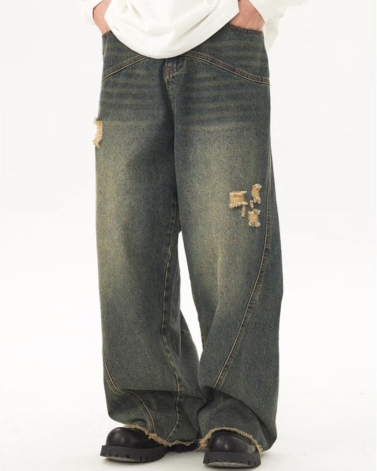 Washed Casual Denim Pants　DP030