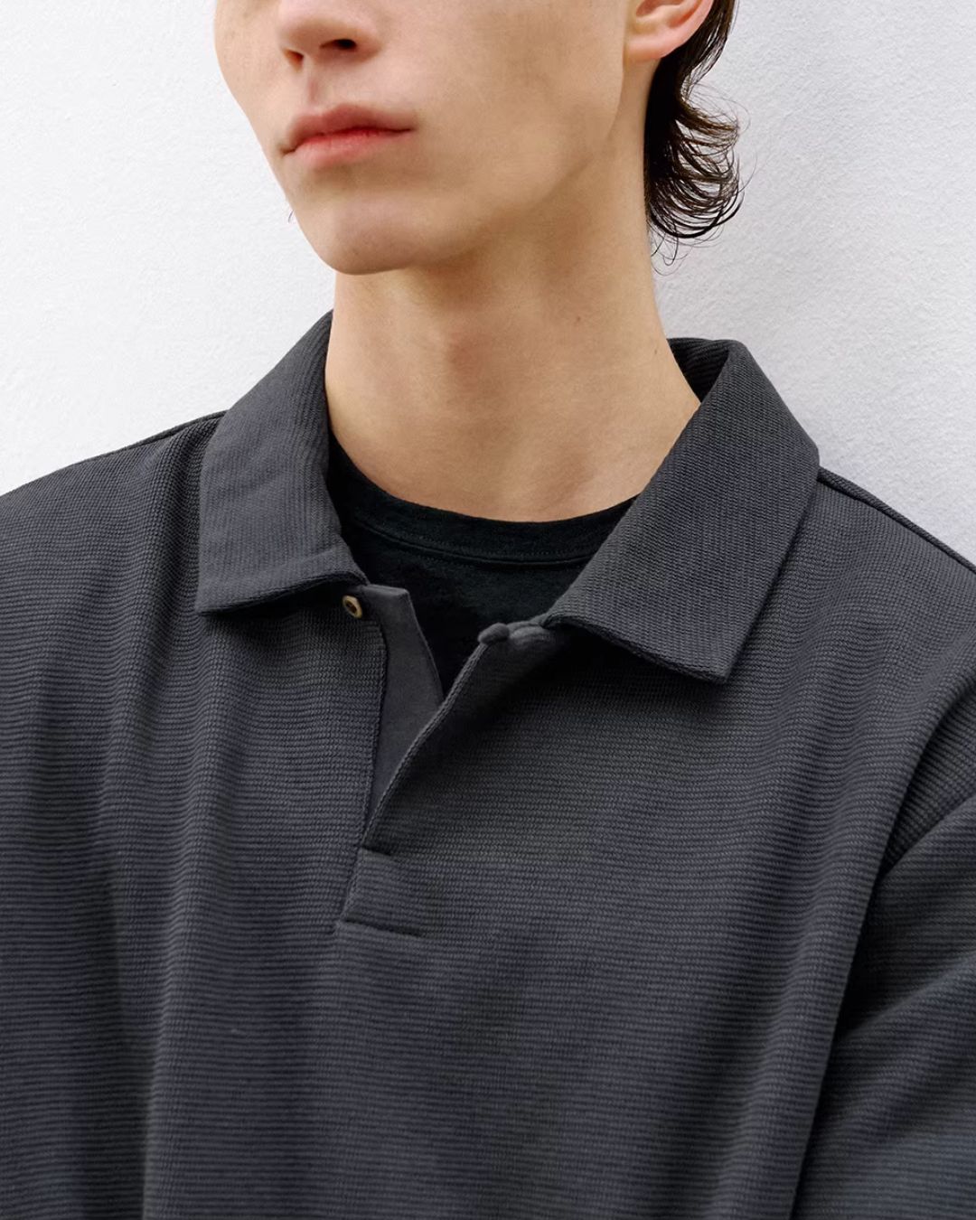 Seagull Collar Polo Shirt　SS077