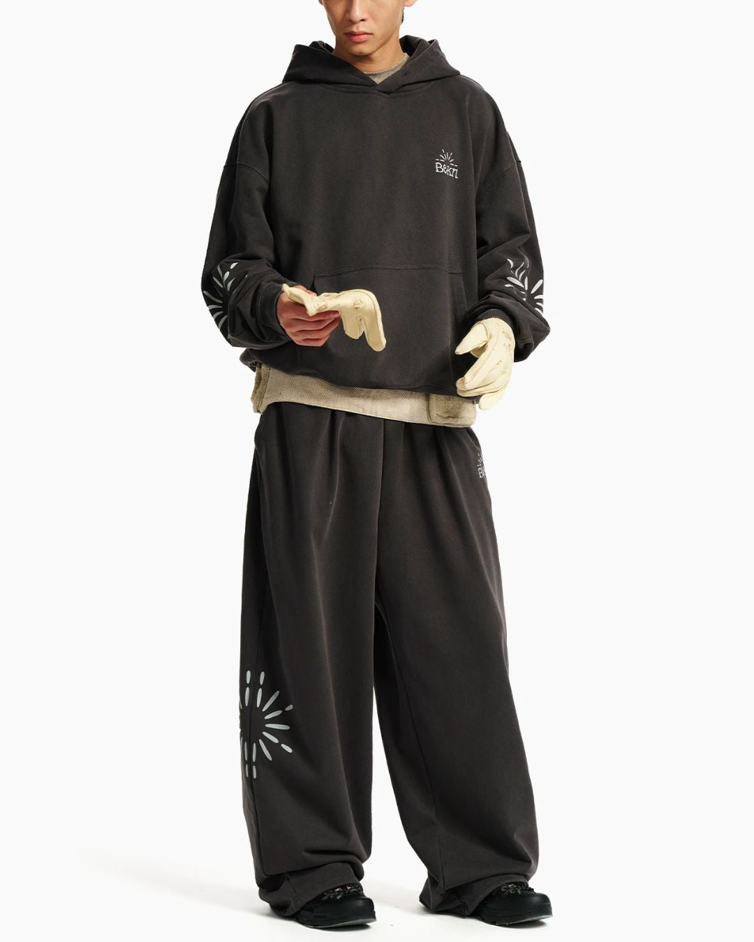 Washed Sunburst Hoodie　HD082