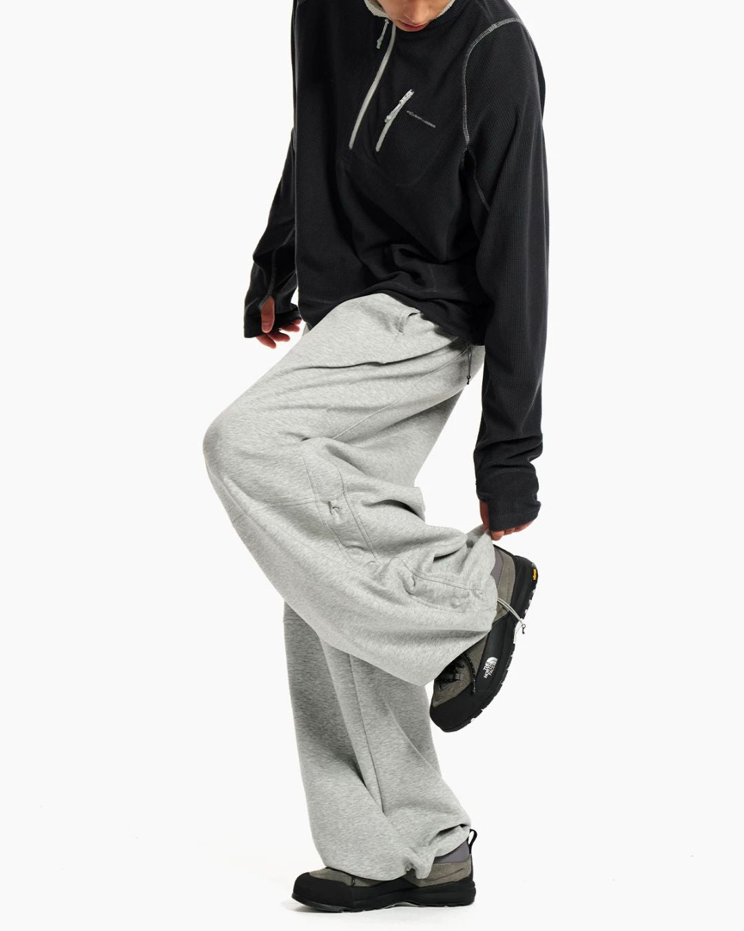 Shirred Wide Sweat Pants　WP127