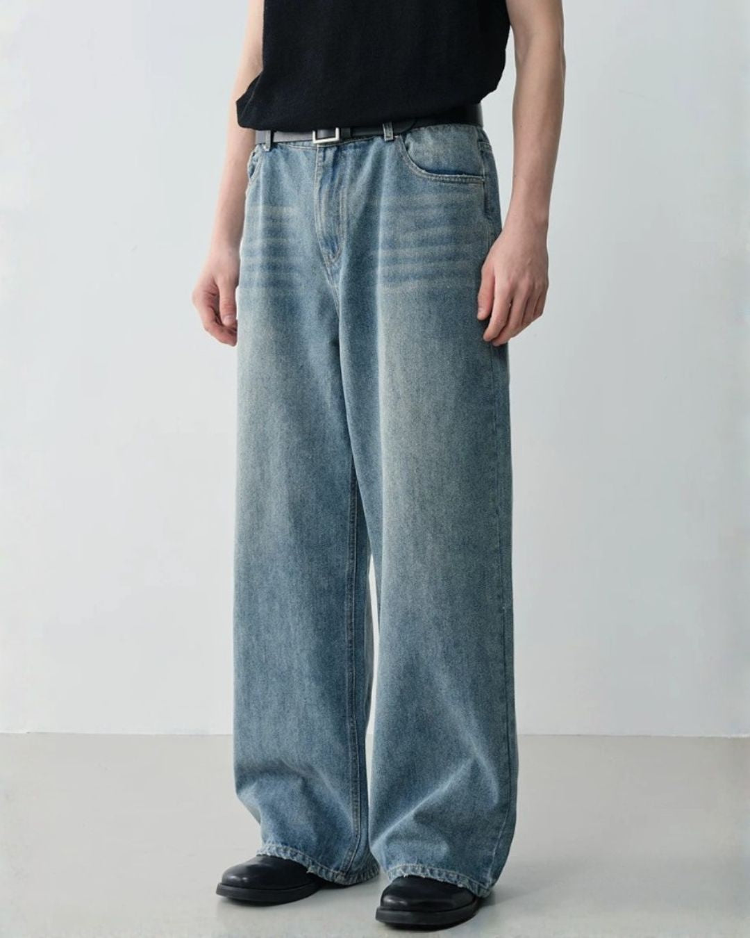 Vintage Washed Wide Jeans　DP061