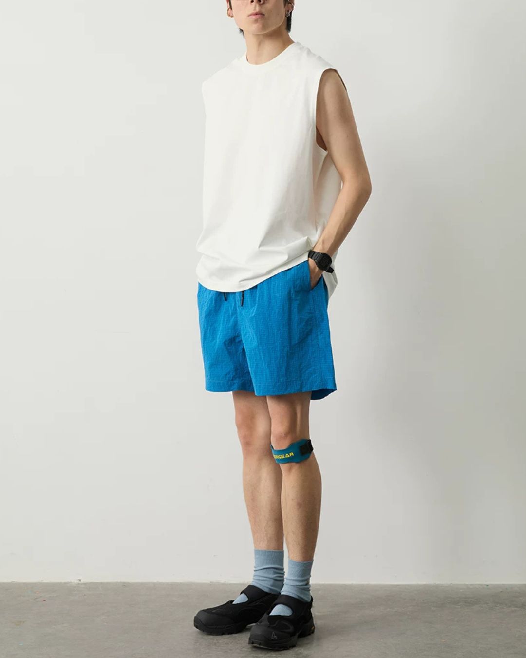 Metallic Texture Waterproof  Shorts　SP071
