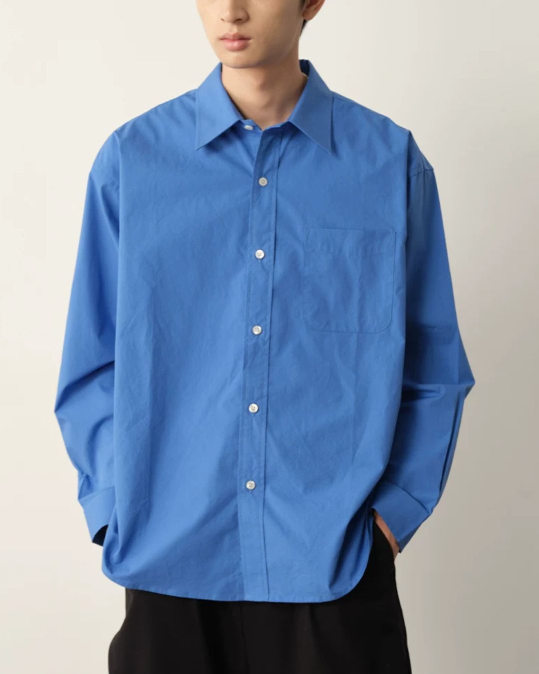 Cotton Loose-Fit Shirt　LS108