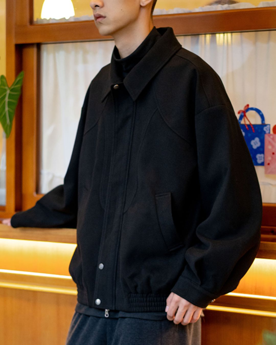 Retro Collared Jacket　JK227