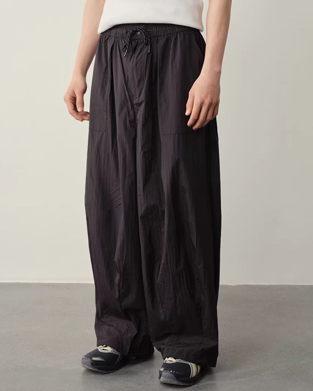 【10日以内お届け】Water-repellent Drawstring Pants　WP097