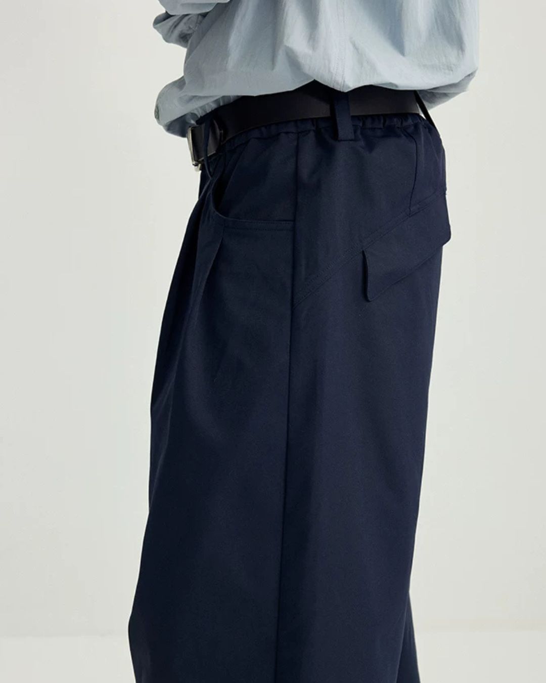Flap Pocket Straight Wide Pants　WP101