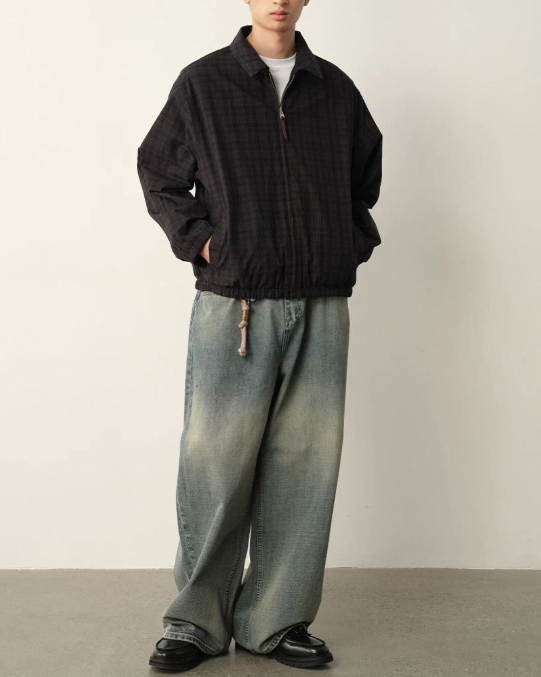 Reversible Check Zip Jacket　JK259