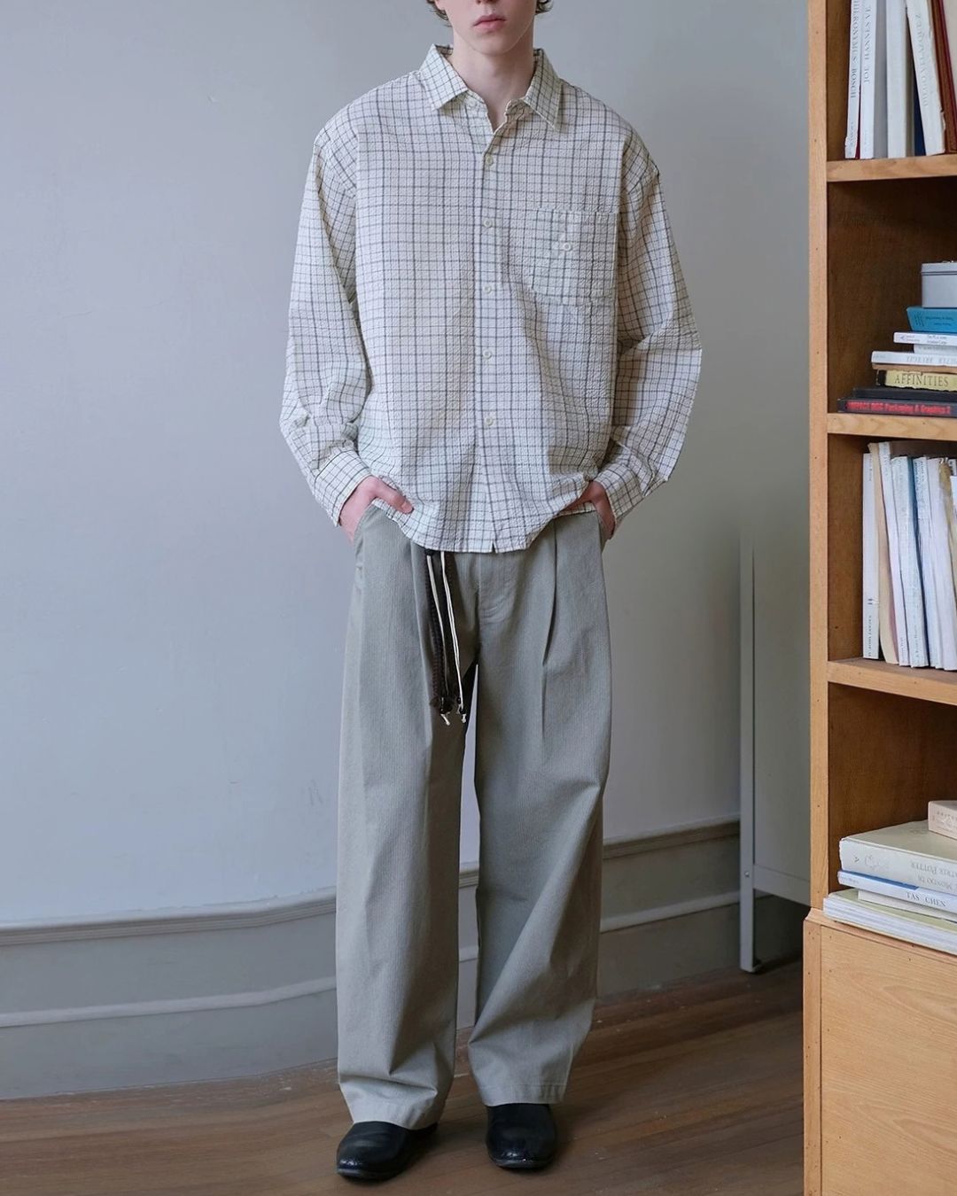 Textured Check Shirt　LS113