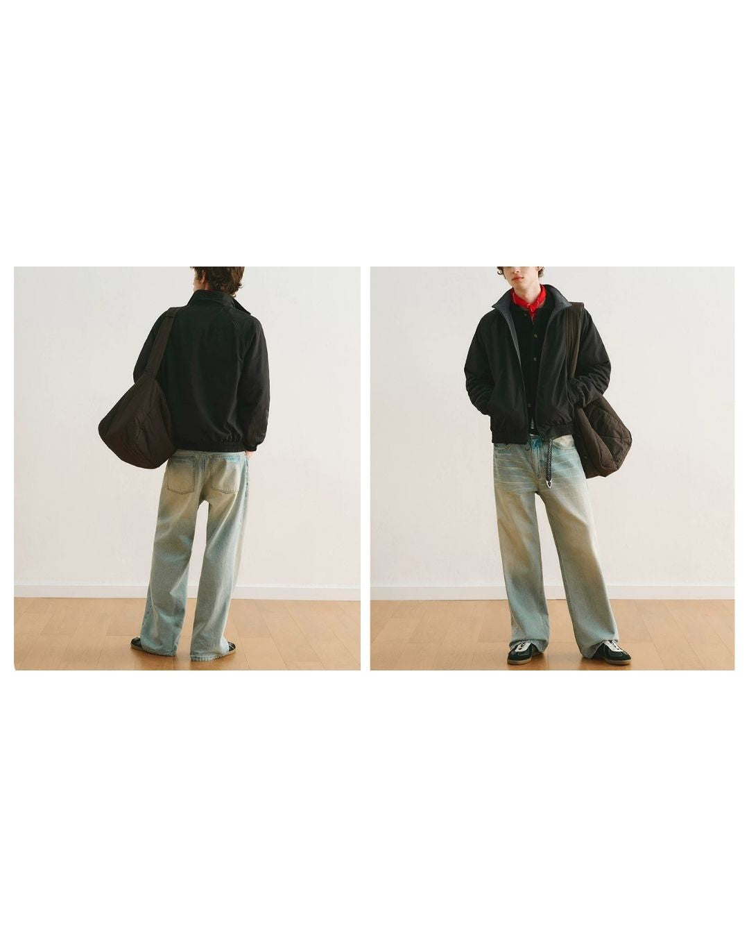Reversible Stand Collar Jacket　JK257